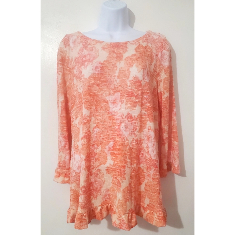 NWOT Rose + Olive Medium Women's top - Peach/Pink/Orange/Beige
